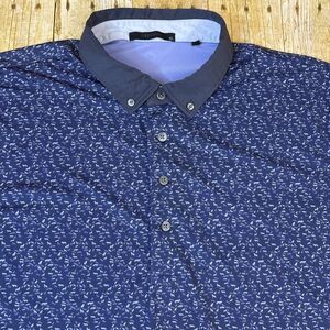 Greyson Golf Polo All Over Print Wolves Mens Shirt Size XL